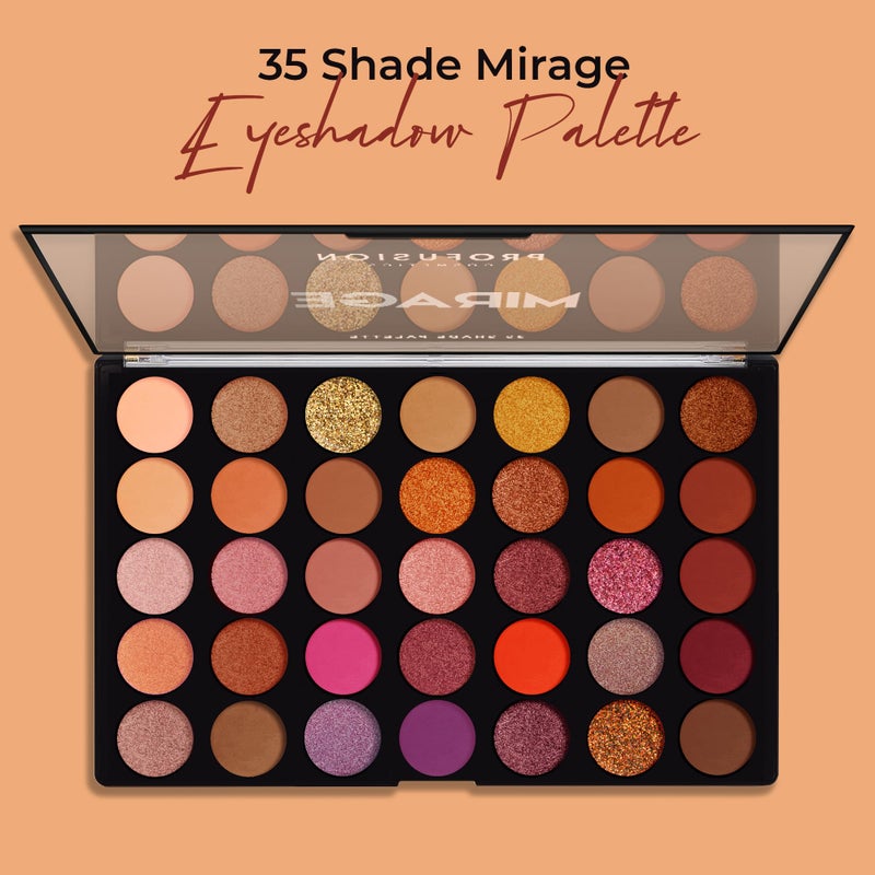 Profusion Cosmetics Mirage 35 Shade Eyeshadow Palette â€“ Ultra-Pigmented Powder in Bright, Vibrant Colors for Stunning Eye Looks, Skin-Friendly, Vegan & Cruelty-Free Makeup - Image 4